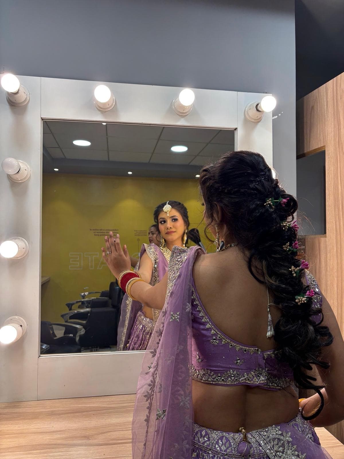Bride in studio