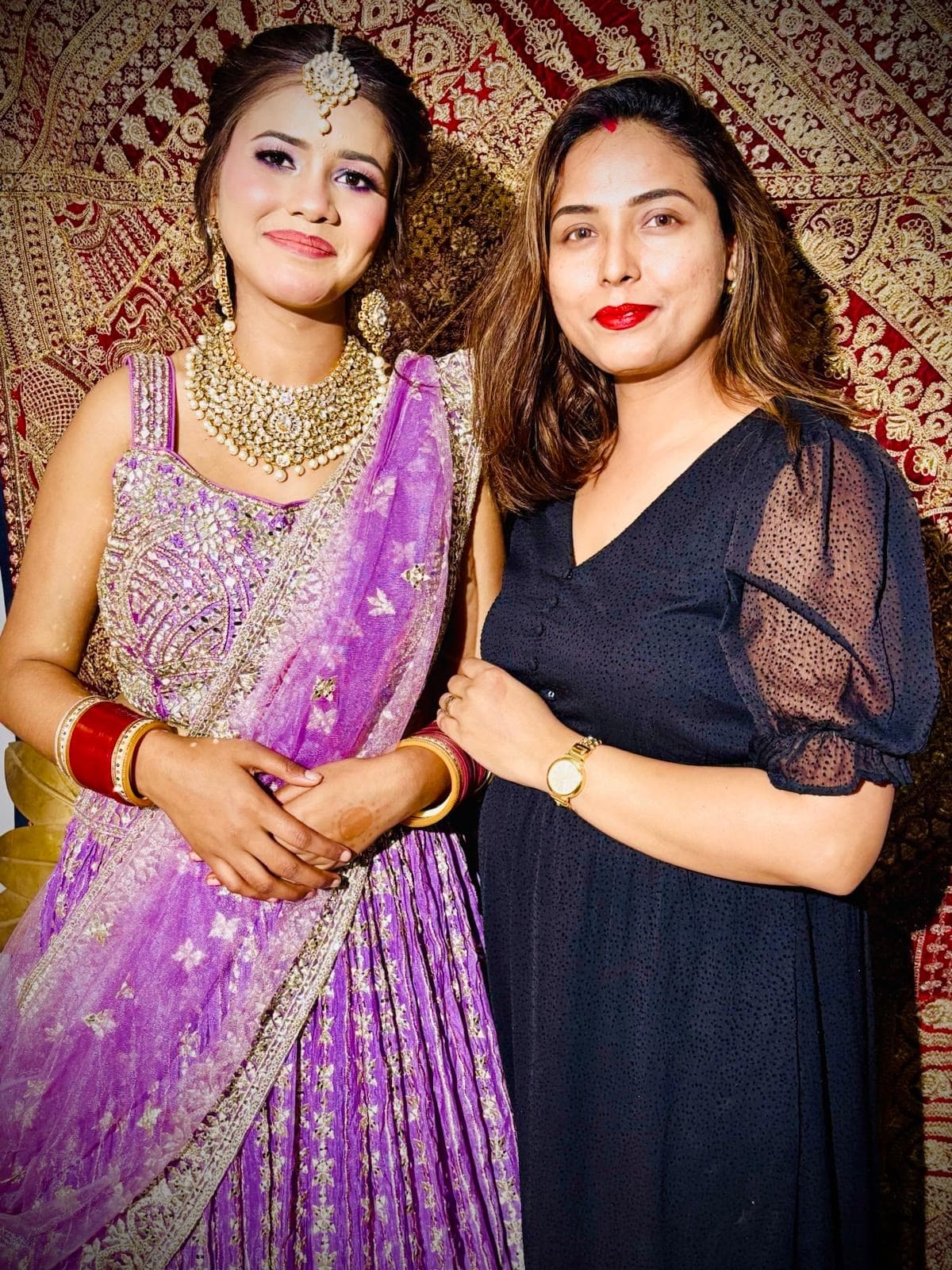 Bride with MUA