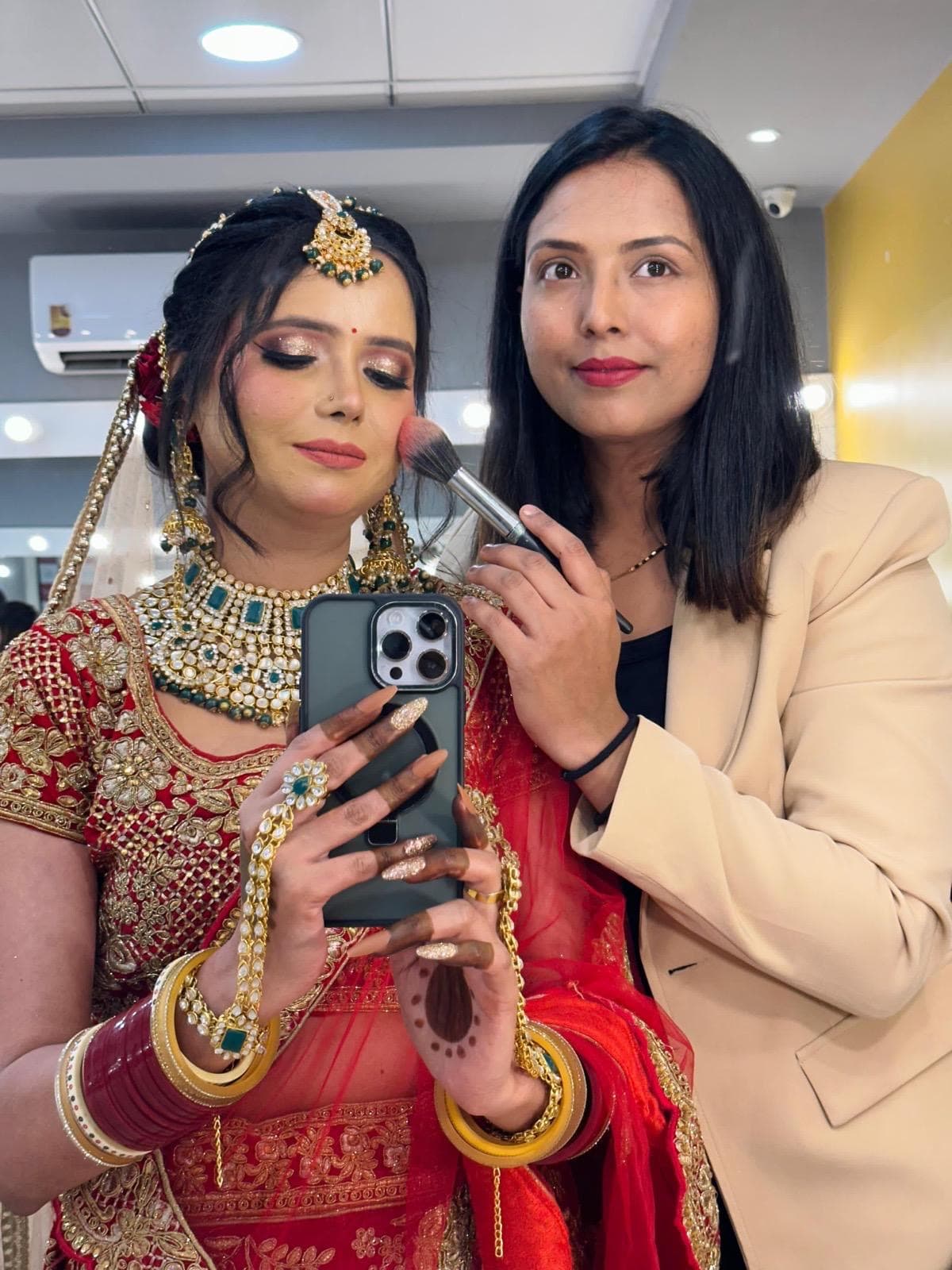 Ring Ceremony makeup, with the Artist